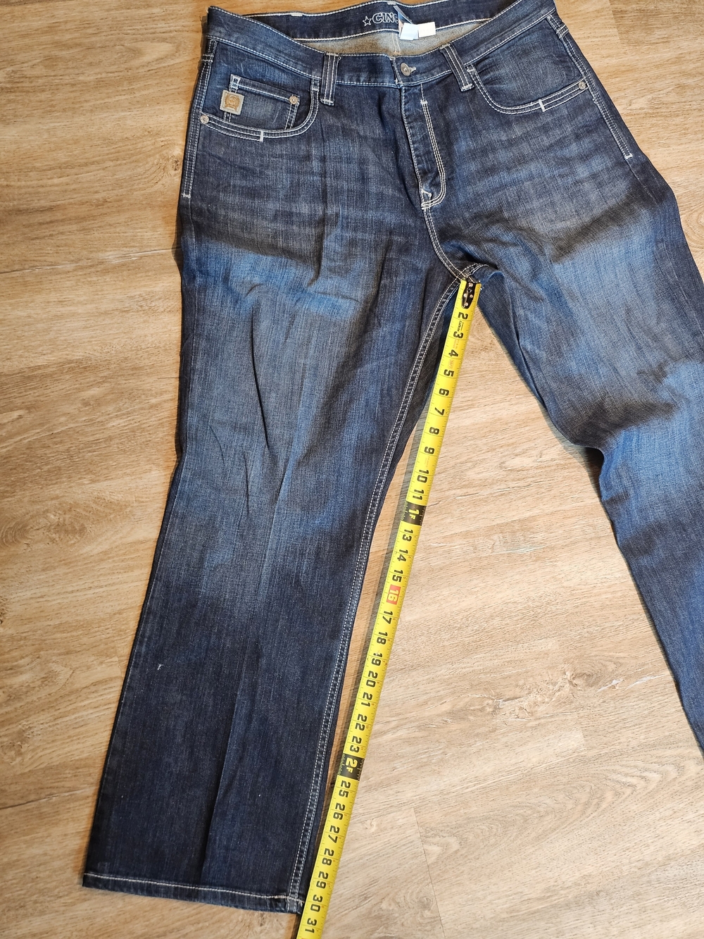 Cinch Carter 2.0 Dark Wash Relaxed Straight Western Jeans Men's 38x30 Cowboy - Picture 15 of 16